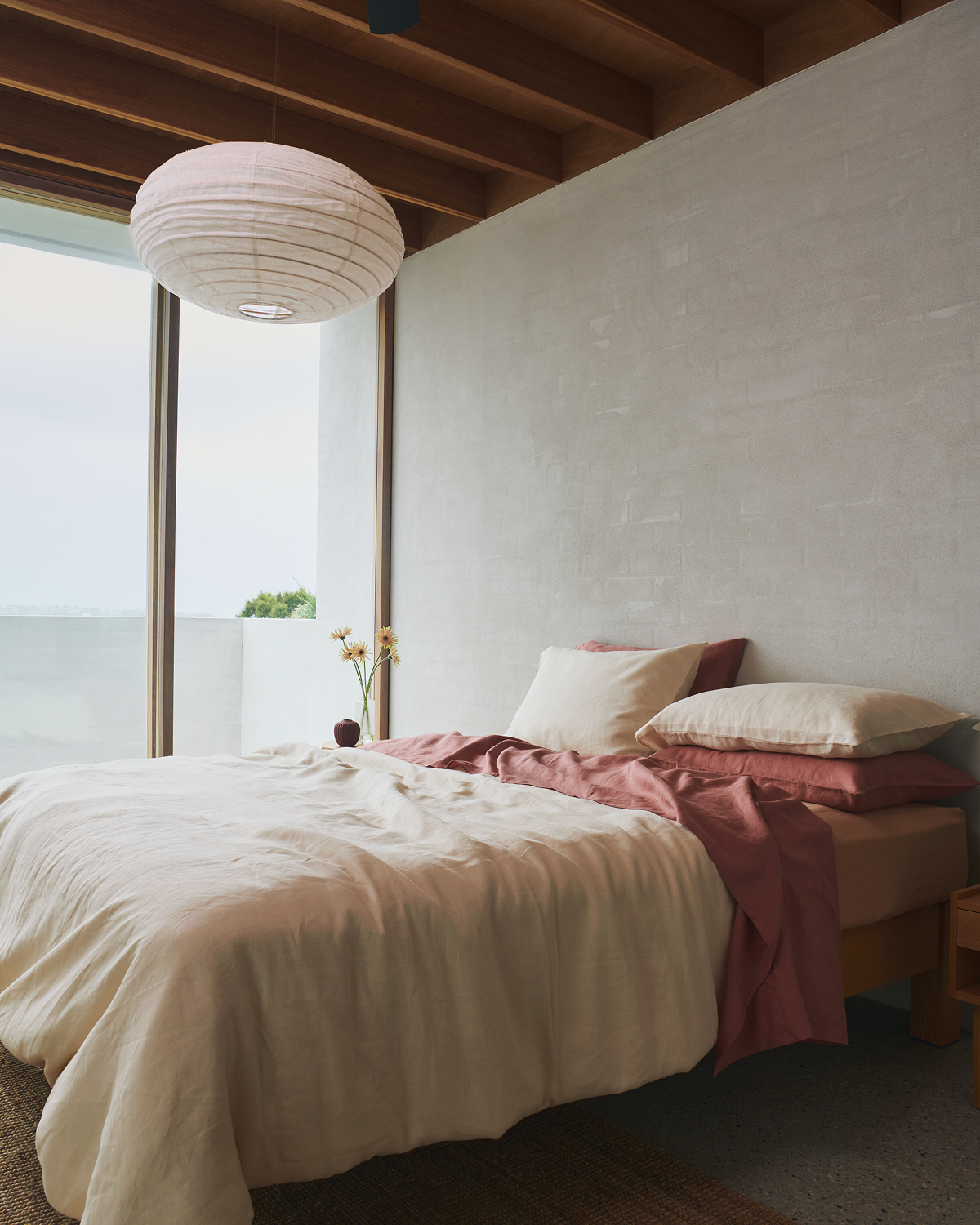 Cr¨¨me 100% French Flax Linen Bedding Set