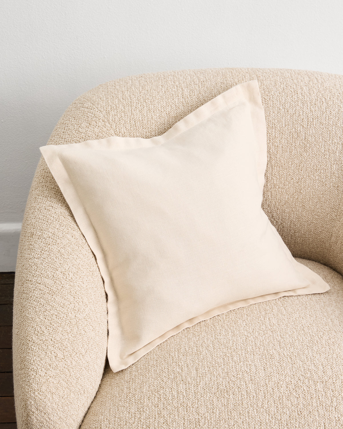 Cr¨¨me 100% French Flax Linen Cushion Cover