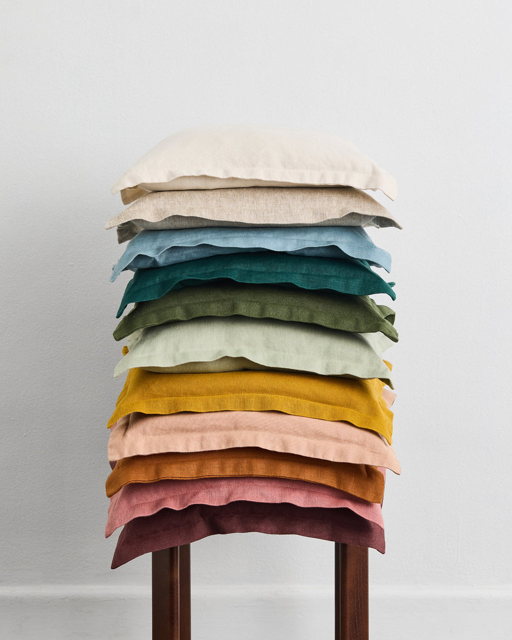 Cacao 100% French Flax Linen Cushion Cover