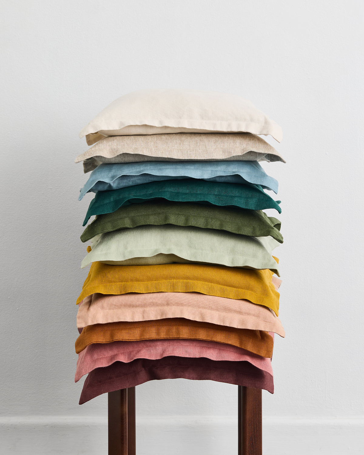 Cacao 100% French Flax Linen Cushion Cover
