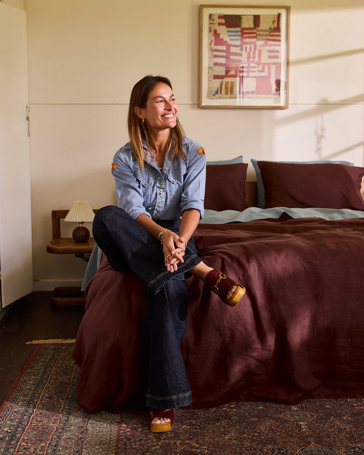 Cacao 100% French Flax Linen Duvet Cover Set
