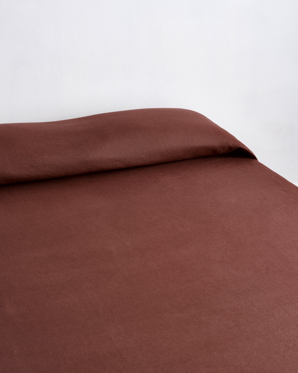 Cacao Heavy Linen Bed Cover