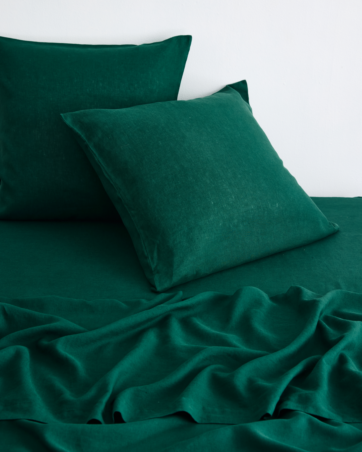 Forest 100% French Flax Linen European Pillowcases (Set of Two)
