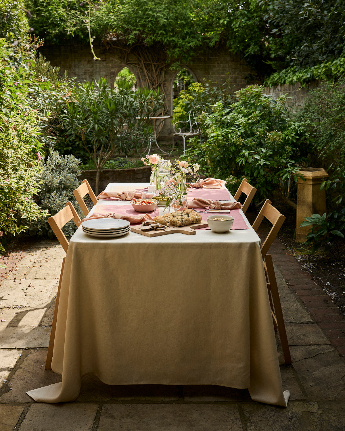 Pink Clay 100% French Flax Linen Placemats (Set of Four)