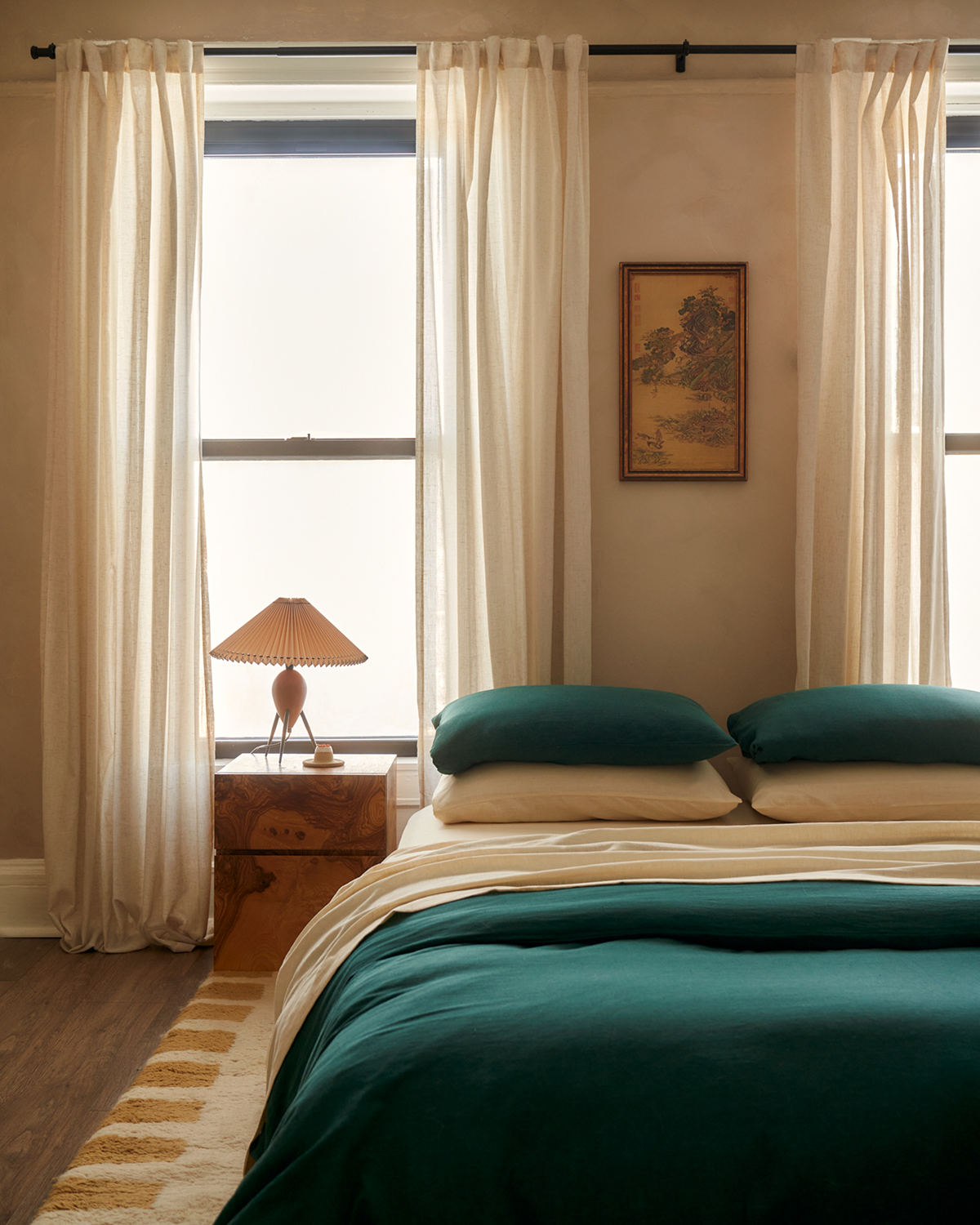 Cr¨¨me 100% French Flax Linen Sheet Set