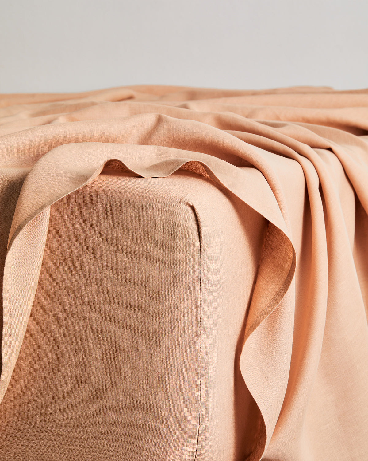Cr¨¨me, Pink Clay & Terracotta 100% French Flax Linen Bedding Bundle