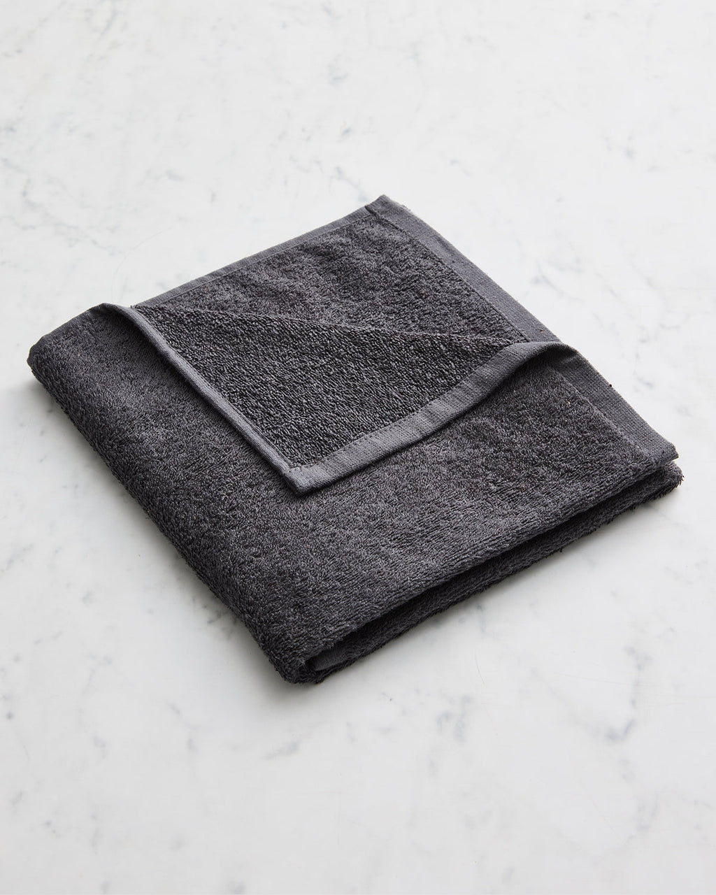 Charcoal 100% French Flax Linen Terry Bath Mat
