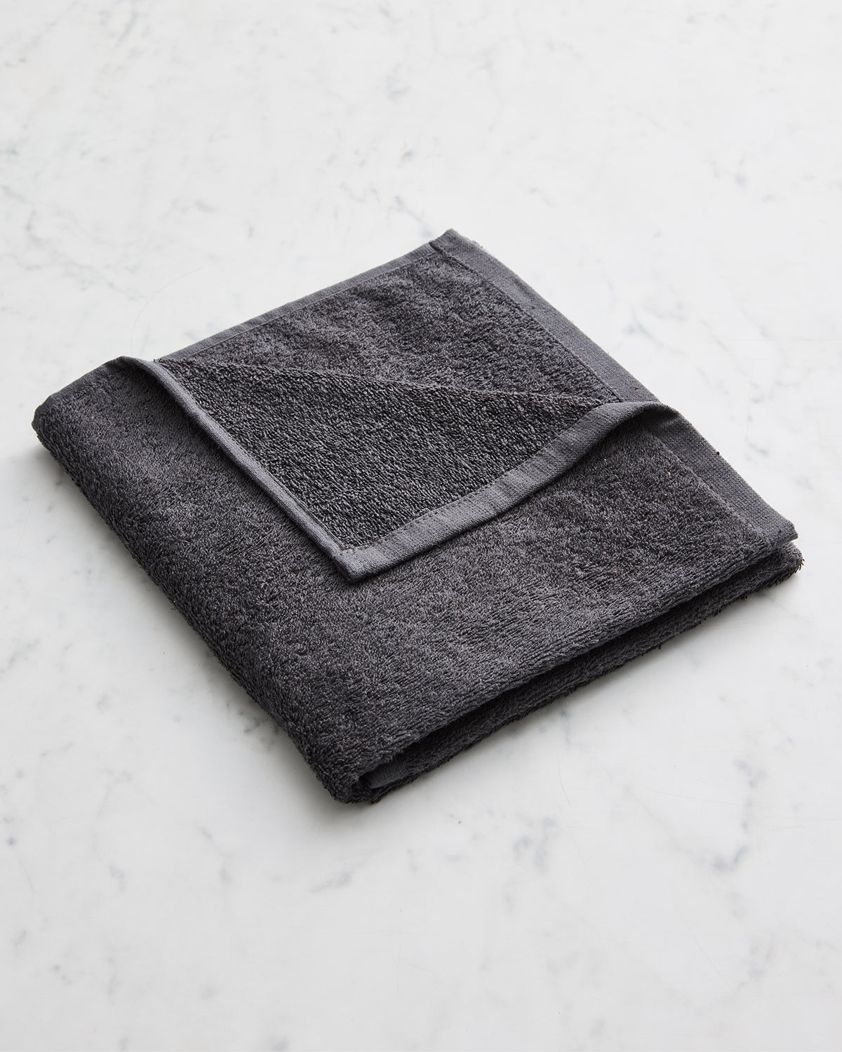 Charcoal 100% French Flax Linen Terry Bath Mat