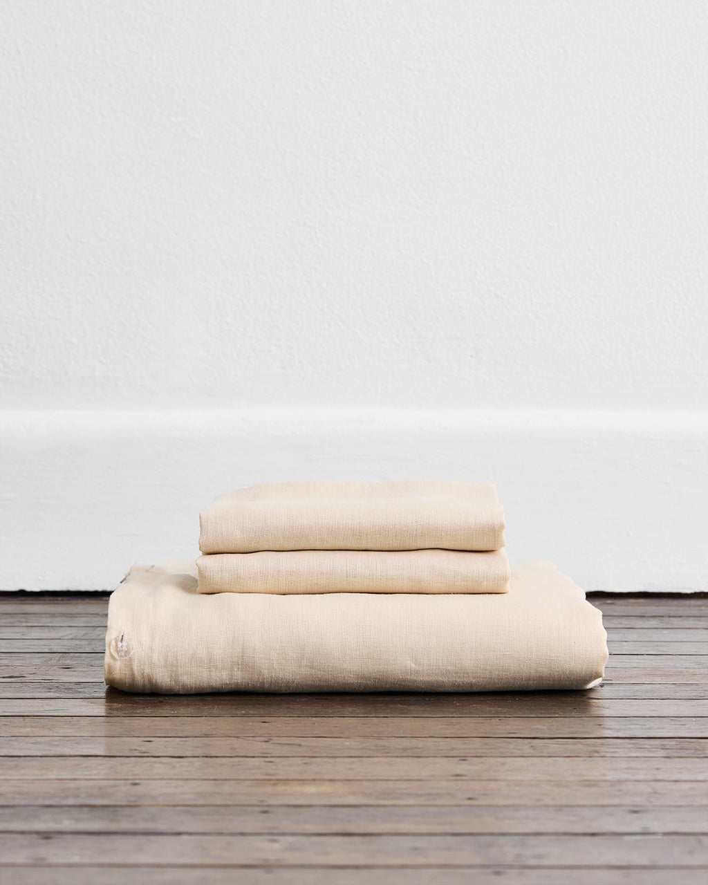 Cr¨¨me 100% French Flax Linen Duvet Cover Set