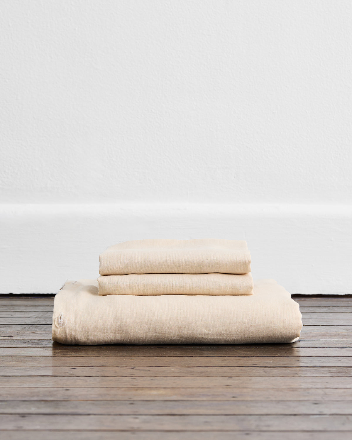 Cr¨¨me 100% French Flax Linen Duvet Cover Set