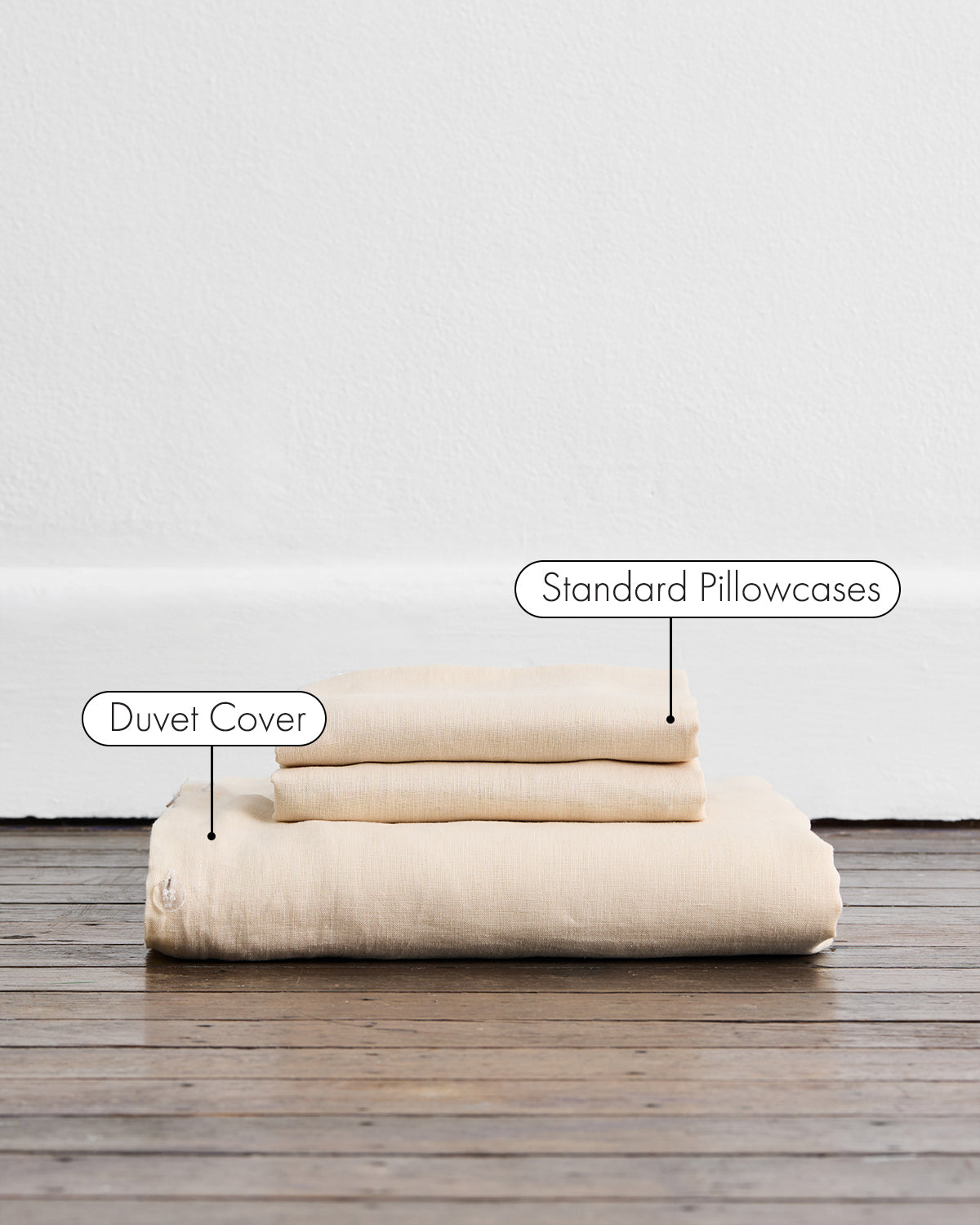 Cr¨¨me 100% French Flax Linen Duvet Cover Set