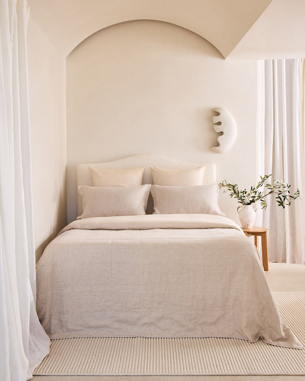 Cr¨¨me 100% French Flax Linen European Pillowcases (Set of Two)
