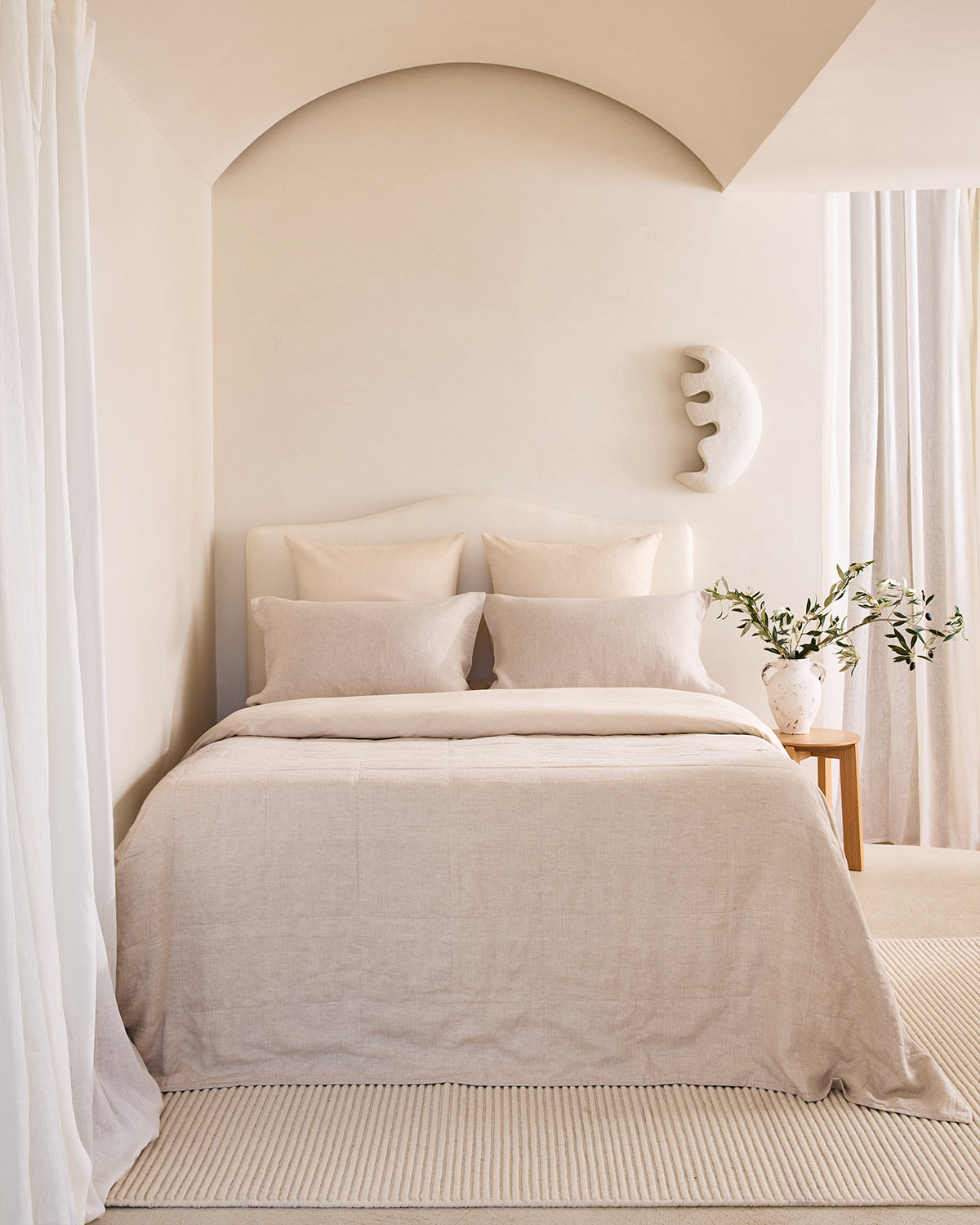 Cr¨¨me 100% French Flax Linen European Pillowcases (Set of Two)