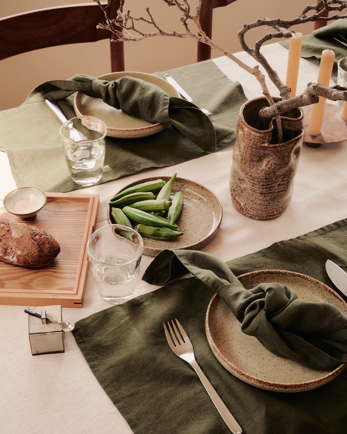 Cr¨¨me 100% French Flax Linen Tablecloth