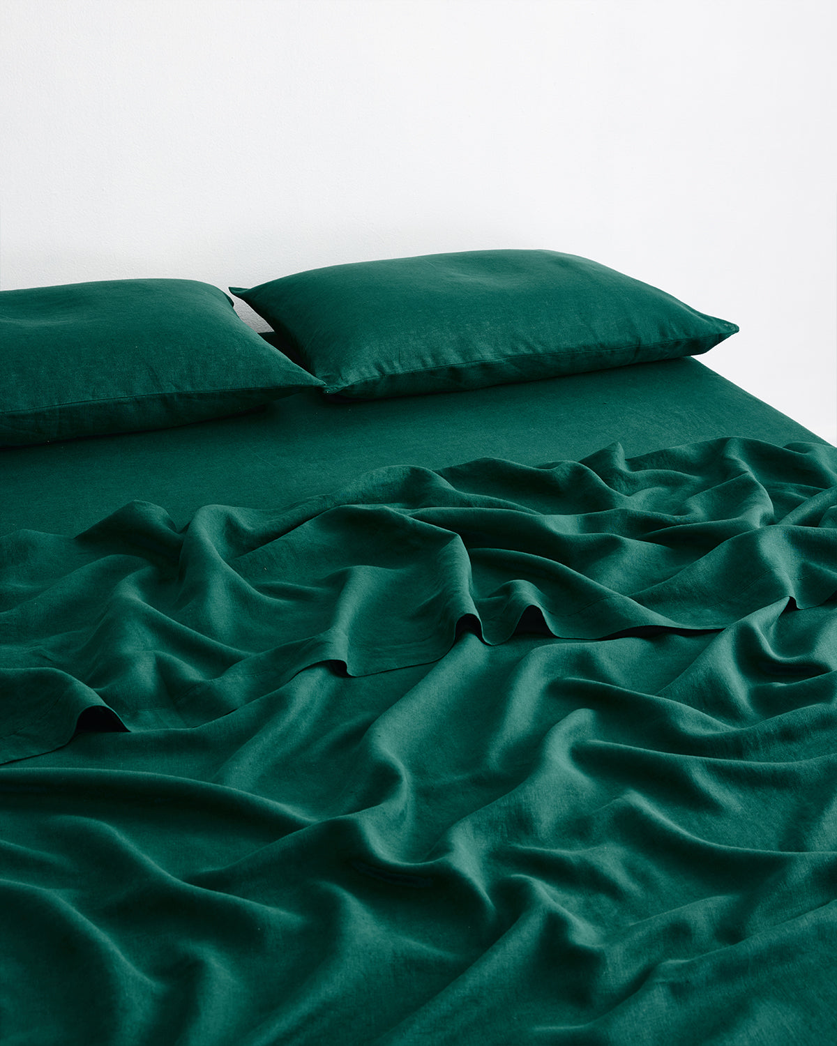 Forest 100% French Flax Linen King Pillowcases (Set of Two)