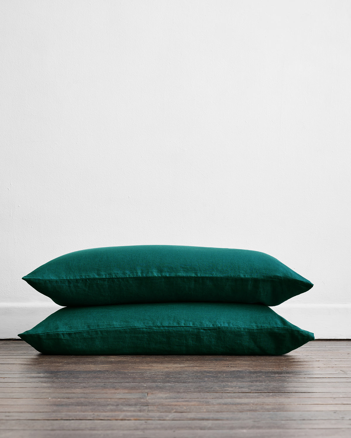 Forest 100% French Flax Linen King Pillowcases (Set of Two)