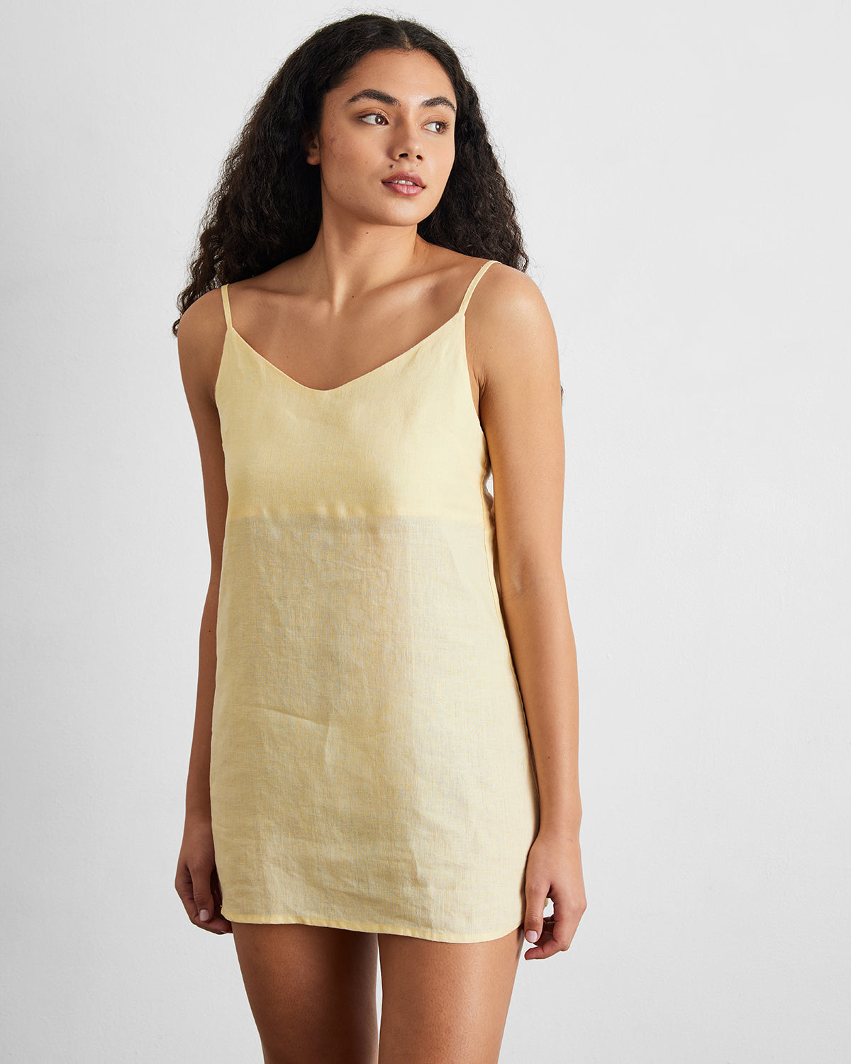 Limoncello 100% French Flax Linen Slip