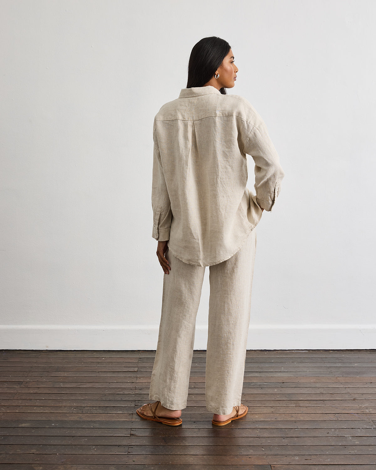 Lounge Long Sleeve Shirt in Oatmeal