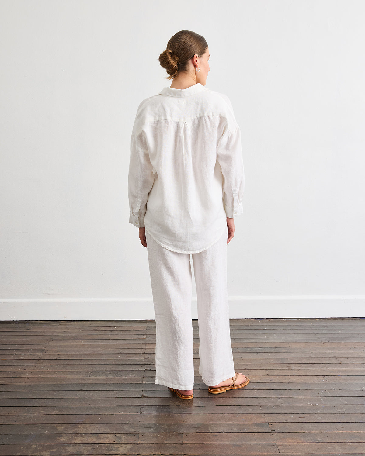 Lounge Long Sleeve Shirt in White