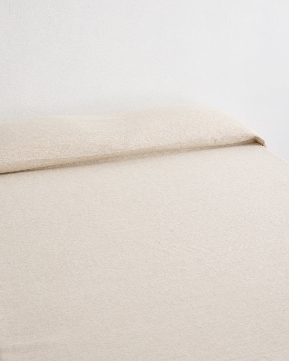 Oatmeal Heavy Linen Bed Cover