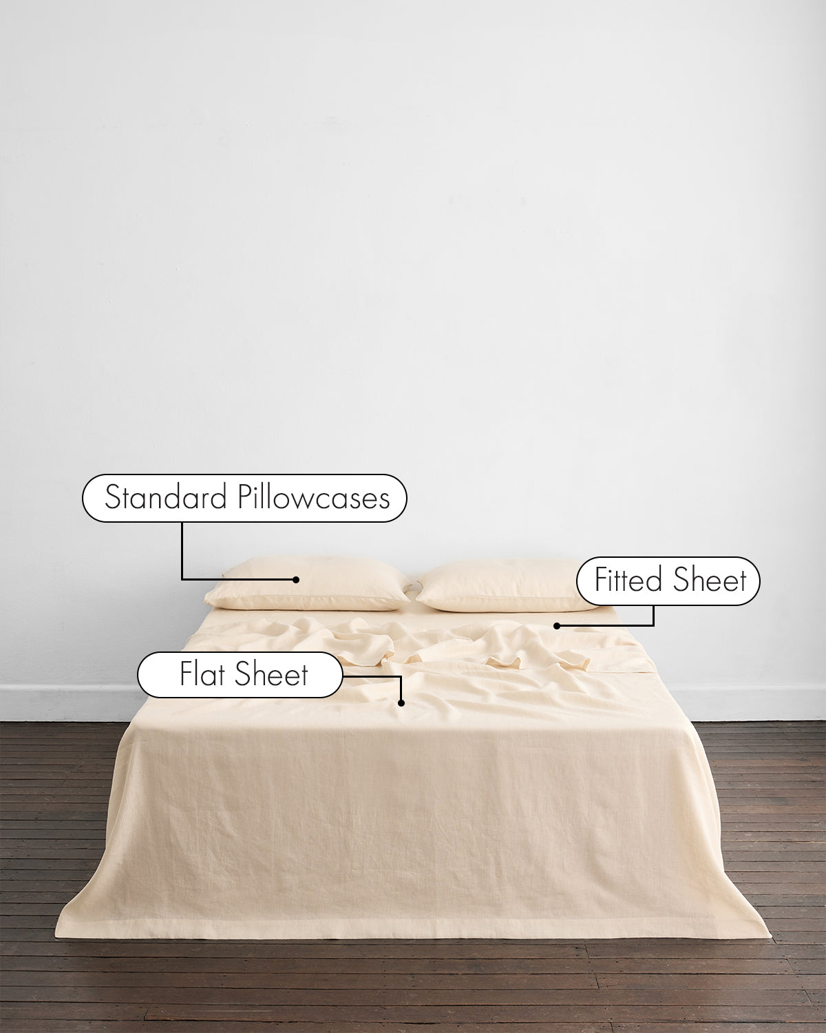 Cr¨¨me 100% French Flax Linen Sheet Set