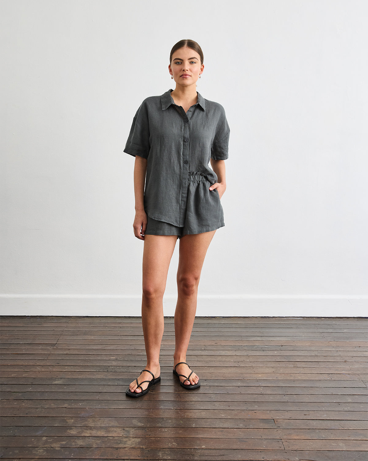 Marina Shorts in Charcoal
