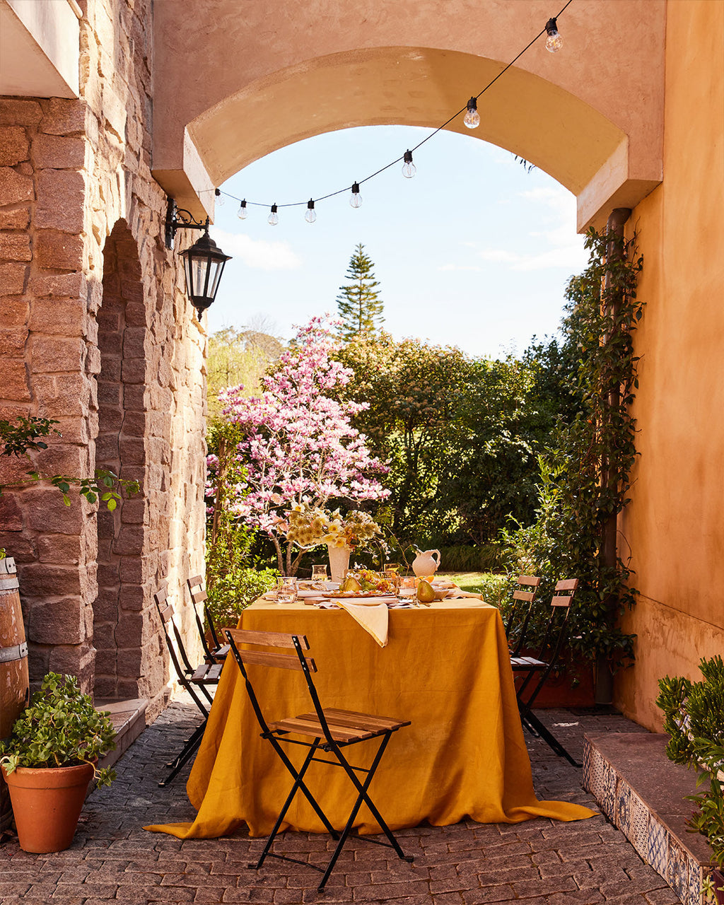 Limoncello 100% French Flax Linen Napkins (Set of Four)