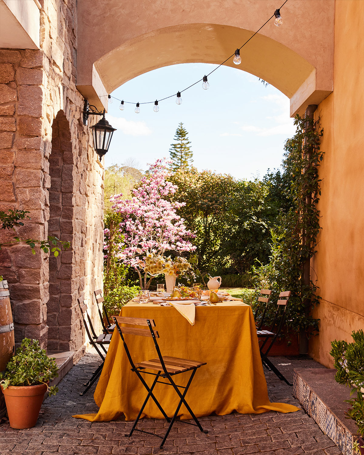 Limoncello 100% French Flax Linen Napkins (Set of Four)